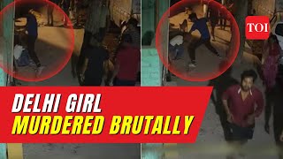 Shocking Footage: 16-year-old Delhi girl stabbed and stoned to death by her boyfriend