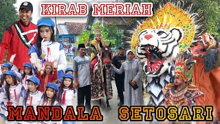 Meriah Kirab Arak arakan Barongan Turonggo Setosari Dan Drumband Mandala Di Cabean Kidul Karangawen