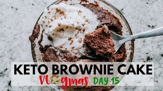 Keto Brownie 90 Second Mug Cake // VLOGMAS DAY 15