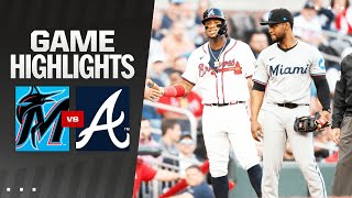 Marlins vs. Braves Game Highlights (4/23/24) | MLB Highlights