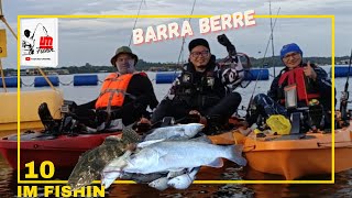 Barra Ber reggae on Kayak FISHING Singapore