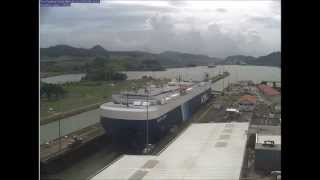 NYK Line Metis Leader At Panama Canal on July 21, 2014