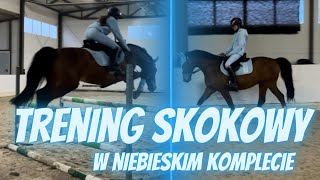 TRENING SKOKOWY W NIEBIESKIM KOMPLECIE Z ESKADRONA 💙 NOWY OLEJ DO KOPYT Z HORSELINE? 🙈