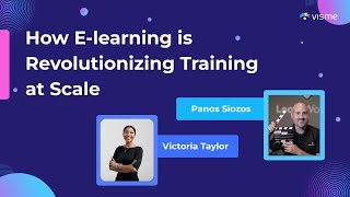 E-learning என்பது எப்படி அளவிலான பயிற்சியை புரட்சிகரமாக்குகிறது - Visme x Panos Siozos