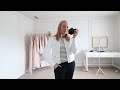 affordable work capsule wardrobe for teachers summer to fall transition work outfits