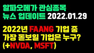 알파오메가 뉴스업데이트 - FAANG 중의 최강자를 뽑아보자.