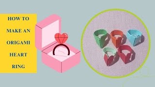 Origami Heart Ring | How to Make an Origami Heart Ring | Folding paper with children