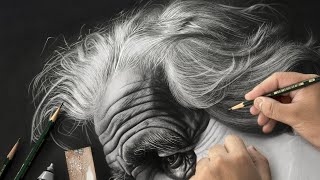 My Most Hyper Realistic HAIR Drawing ever!