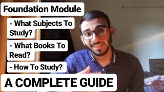 Foundation Module Study Guide