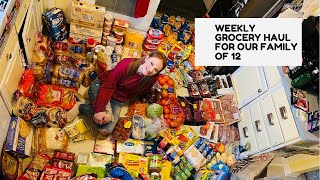 FAMILY OF 12 WEEKLY GROCERIES