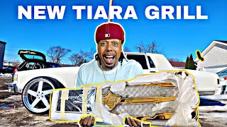 I GOT A BRAND NEW TIARA GRILL FOR MY BOX CHEVY BUILD