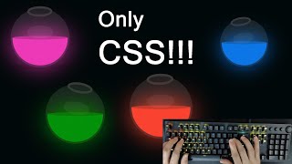 ASMR Programming - Neon Liquid Bowl Animation with CSS - No Talking