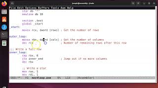 x86-64 Assembly - Nested Loops