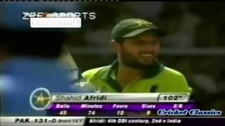Shahid Afridi 102 off 45 Balls Vs India 2005 | Highlights