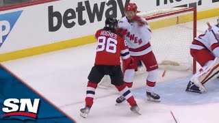 Tempers Flare As Hughes And Aho Get Heated And Drop Gloves In Game 3