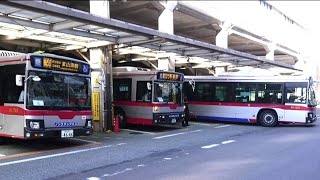 東急綱島駅【東口バスターミナル】日本屈指の狭いバスターミナル