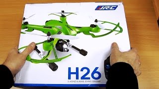 Квадрокоптер JJRC H26W обзор и пробный запуск!