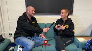 Niamh O Donoghue Muay Thai fighter speaking with Alex Pszczola.