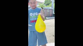 andy burst water polo slow motion andy扎爆水球慢动作#shorts