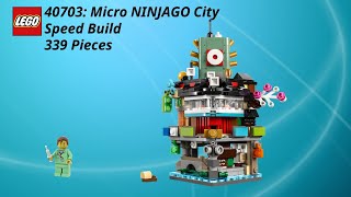 Random Nurse builds Lego 40703: Micro NINJAGO City Speed Build