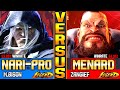 SF6 MenaRD (Zangief Vs M.Bison) Nari-Pro ▰ High Level