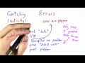 Catching Errors - Programming Languages