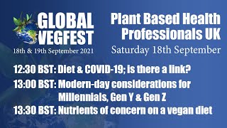 Plant Based Health Professionals UK: Saturday Livestreams
