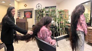 Hair 1.5 METERS LONG!!! Homeless Woman's amazing transformation