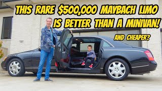 Buying a $500,000 Maybach 62 for OVER 90% OFF, and it's the PERFECT FAMILY CAR!