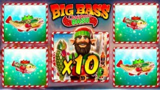 Big bass Christmas bash slot I tried 500 $250 spins and hit a 10X multiplier bonus huge win