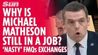 'Nasty' exchanges as Douglas Ross slams John Swinney for backing Michael Matheson