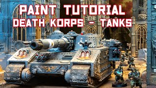 How to Paint Warhammer 40k Astra Militarum | Death Korps of Krieg Tanks | Grimdark
