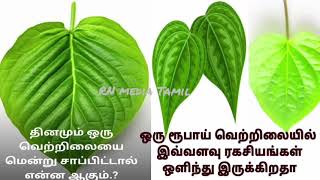 ஒரு ரூபாய் வெற்றிலையில் இவ்வளவு ரகசியங்கள் இருக்கிறதா Betel Leaf Remarkable Miracle Benefit #tamil