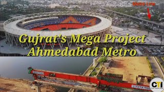 Gujrat's Mega Project | Ahmedabad Metro || Phase1\u00262 Full Detail || Aerial View ||