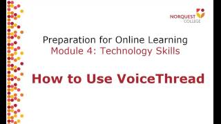 Using VoiceThread to Have a Conversation