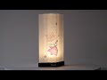 盆提灯 絹に桔梗 japanese obon lantern