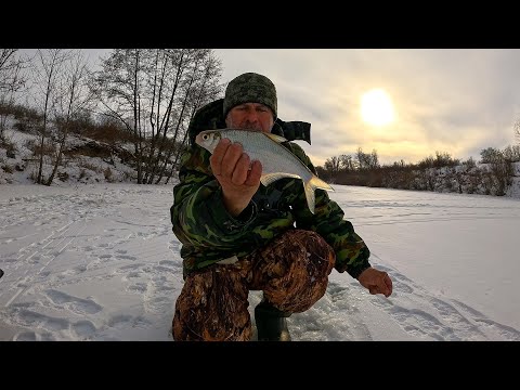 Зимняя рыбалка 25 января на речке после обеда!