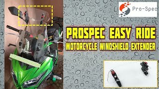 Motorcycle Windshield Extender - ProSpec Easy Ride - Kawasaki Versys