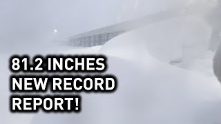 81.2 INCHES NEW RECORD SNOW REPORT in Hamburg, NY!