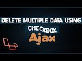 Delete Multiple Record using Checkboxes with AJAX MSQL & jQuery in Laravel