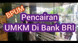 ANTRIAN PENCAIRAN BPUM ( UMKM ) DI BANK BRI