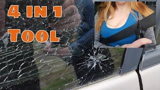 Auto Rescue 4 in 1 Tool | How to Use a Window Punch