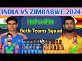 India vs Zimbabwe T20 Series 2024 | Ind vs Zim T20 Squad 2024 | India vs Zimbabwe T20 Squad 2024