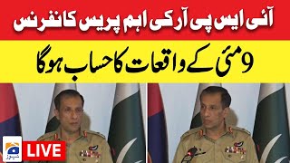 Live - DG ISPR Maj Gen Ahmed Sharif Important Press Conference - Geo News