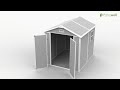 patiowell plastic storage shed pro｜ 6 x 8 ft assembly