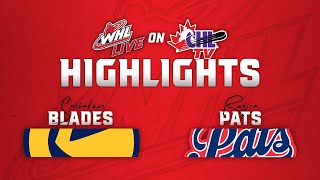 Saskatoon Blades at Regina Pats 12/28 | WHL Highlights 2024-25