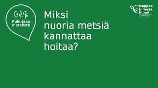 Miksi nuoria metsiä kannattaa hoitaa? – Puhutaan metsästä