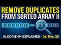 🔥 REMOVE DUPLICATES from Sorted Array II — Two Pointer Trick! | LeetCode 80 | Interview Favorite