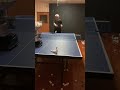 This is the practice of pushing with a long pimple rubber in table tennis.