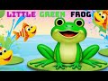 🌟 Little Green Frog Song🐸 | Kids Animals Song | Fun Animal Song For Toddlers l Popular Nursery Rhyme